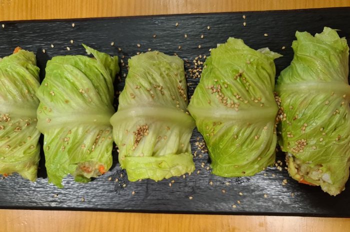 Sushi con lechuga sin ALGA