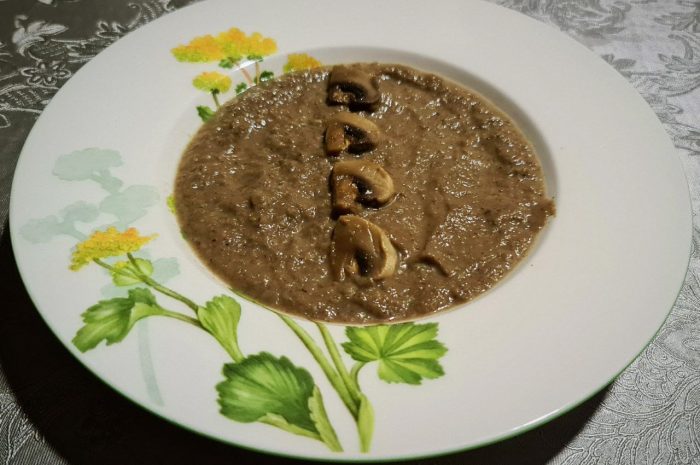 Crema de champiñones