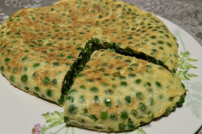 Tortilla de guisantes